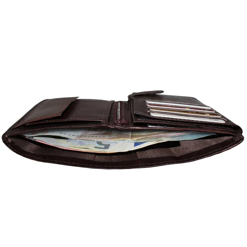 B-WARE "Logan" Portemonnaie Geldbörse Wallet Kartenfach klassisch Leder