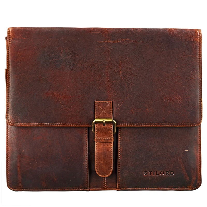 B-WARE "Magnus" Vintage Aktenmappe Leder