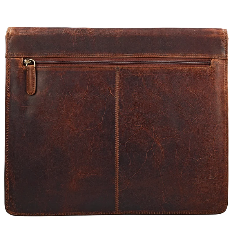 B-WARE "Magnus" Vintage Aktenmappe Leder