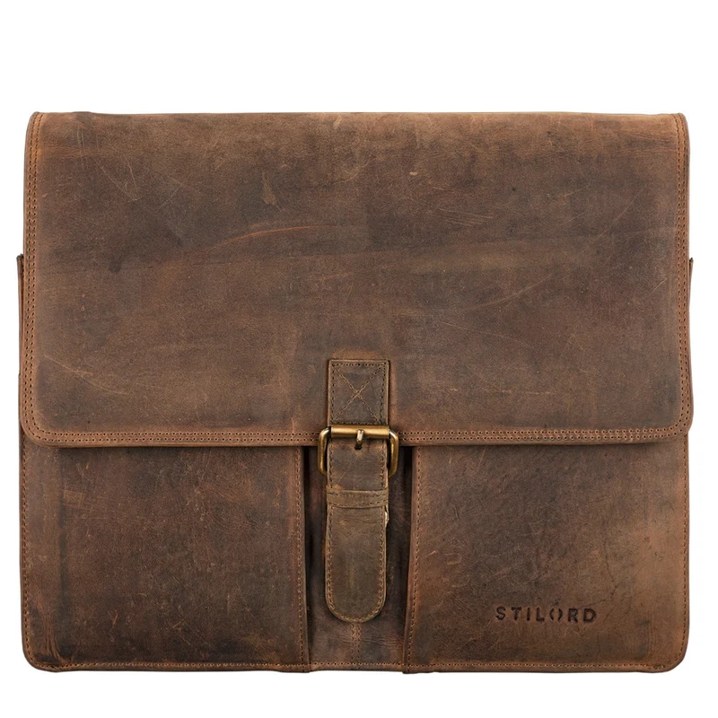 B-WARE "Magnus" Vintage Aktenmappe Leder