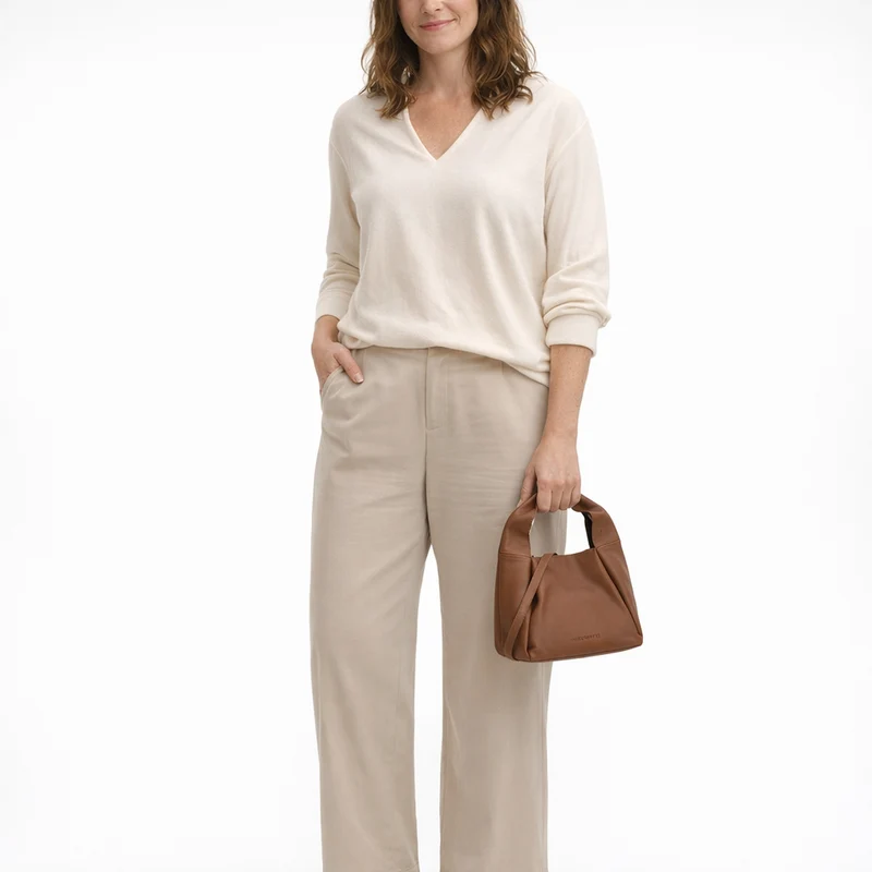 Les Visionnaires Coralie Essential Soft Grainy - Umhängetasche 24 cm (chestnut)
