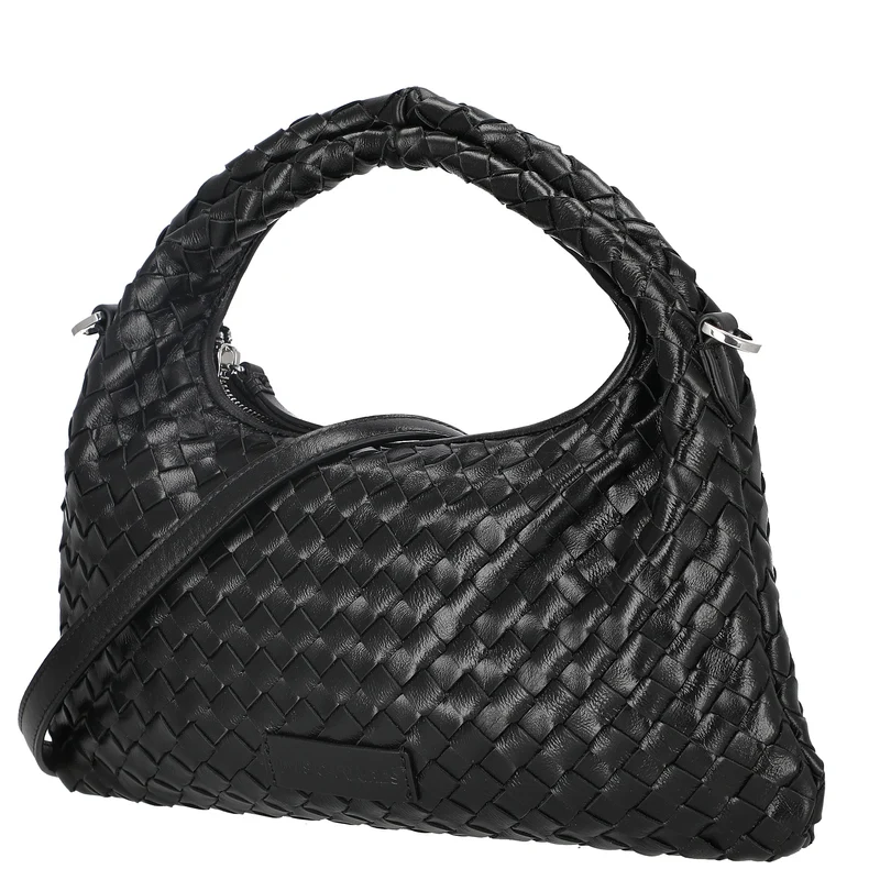 Les Visionnaires Sadie Weave Glossy - Henkeltasche (black)
