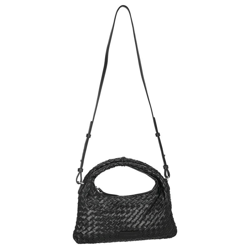 Les Visionnaires Sadie Weave Glossy - Henkeltasche (black)