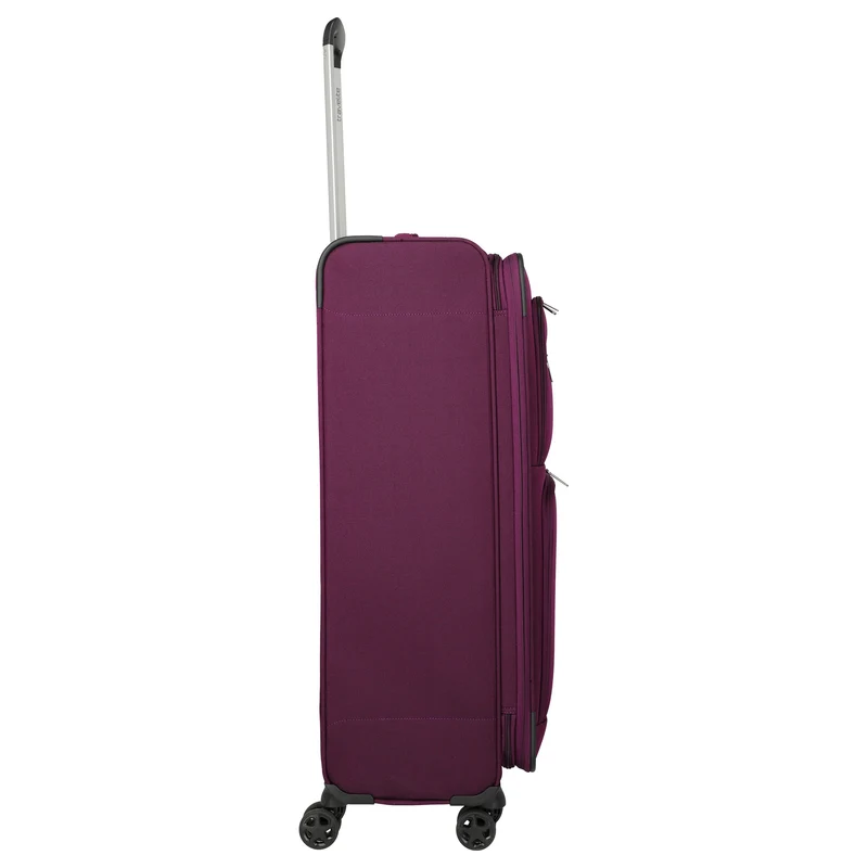 Travelite Cubis - 4-Rollen-Trolley 83 cm erw. (berry)