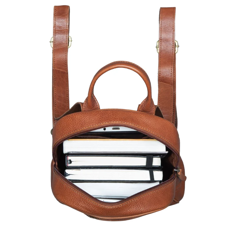 B-WARE "Scarlett" Damen Rucksack Leder Klein