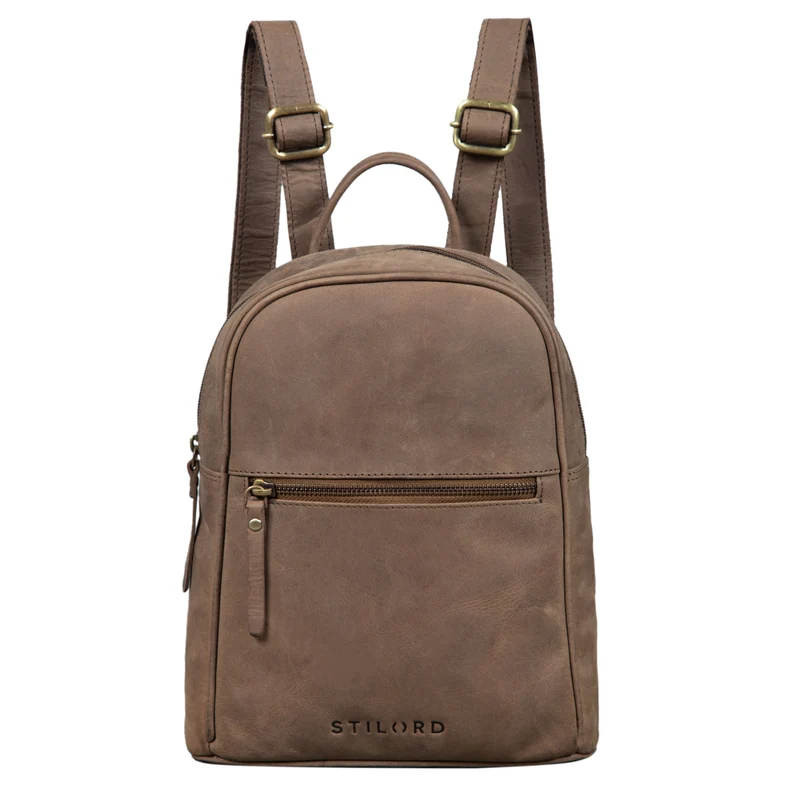 B-WARE "Scarlett" Damen Rucksack Leder Klein