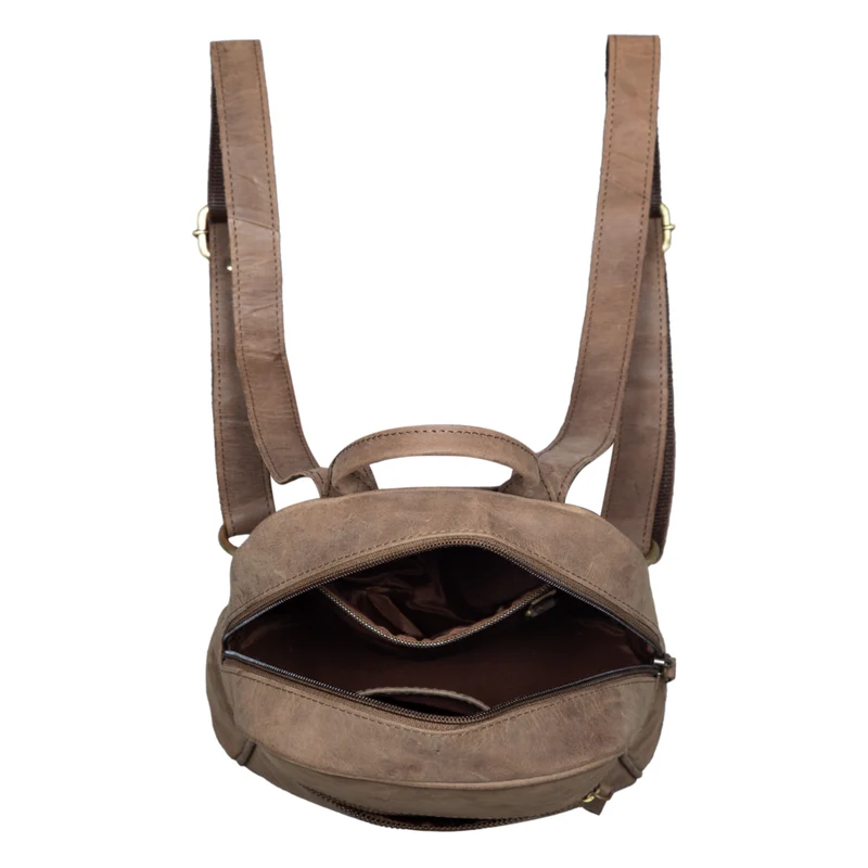 B-WARE "Scarlett" Damen Rucksack Leder Klein