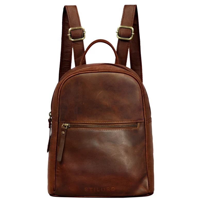 B-WARE "Scarlett" Damen Rucksack Leder Klein