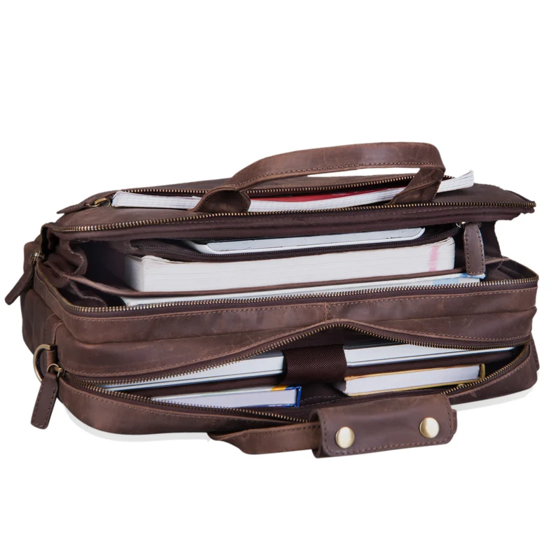 B-WARE "Enzo" Vintage Aktentasche elegant groß