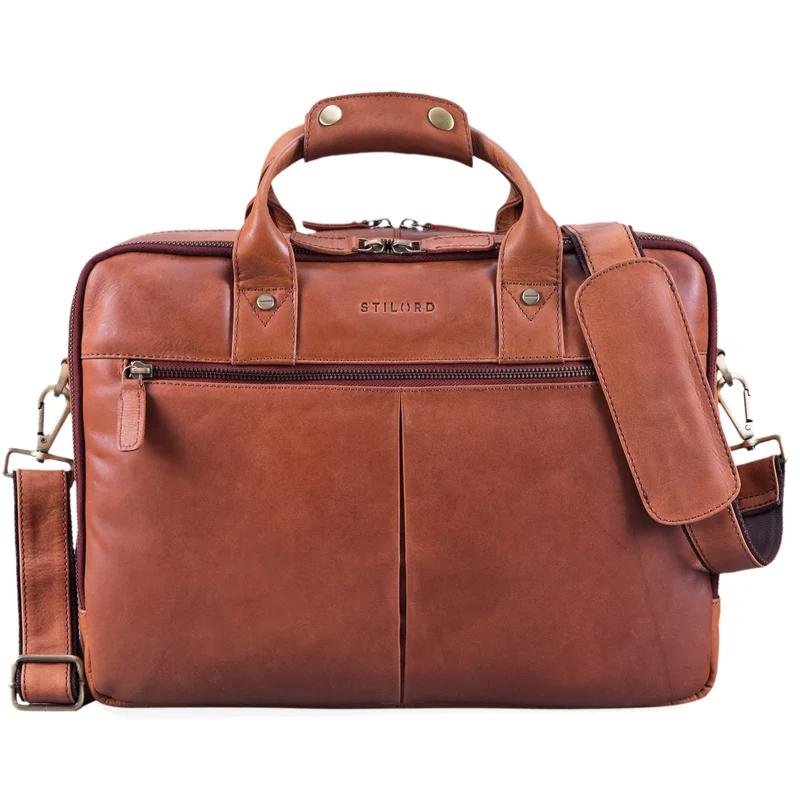 B-WARE "Enzo" Vintage Aktentasche elegant groß