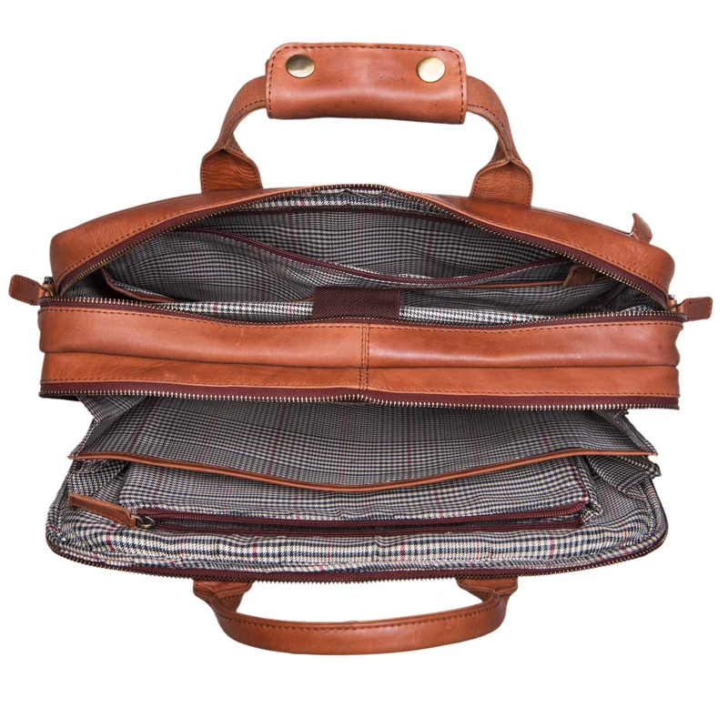 B-WARE "Enzo" Vintage Aktentasche elegant groß