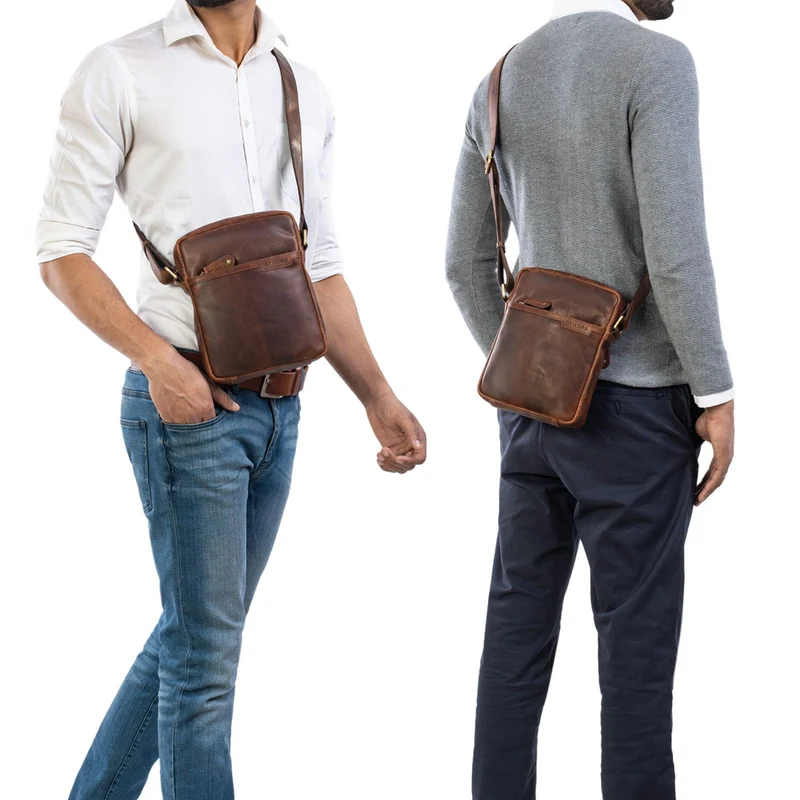 "Blake" Herrentasche zum Umhängen Leder