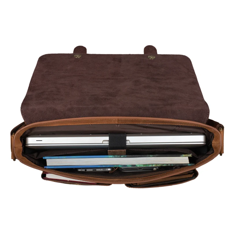"Russell" Messenger Bag Laptoptasche Leder