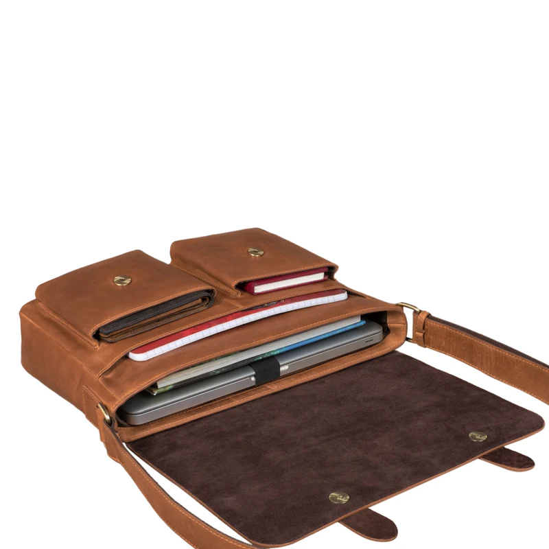 "Russell" Messenger Bag Laptoptasche Leder