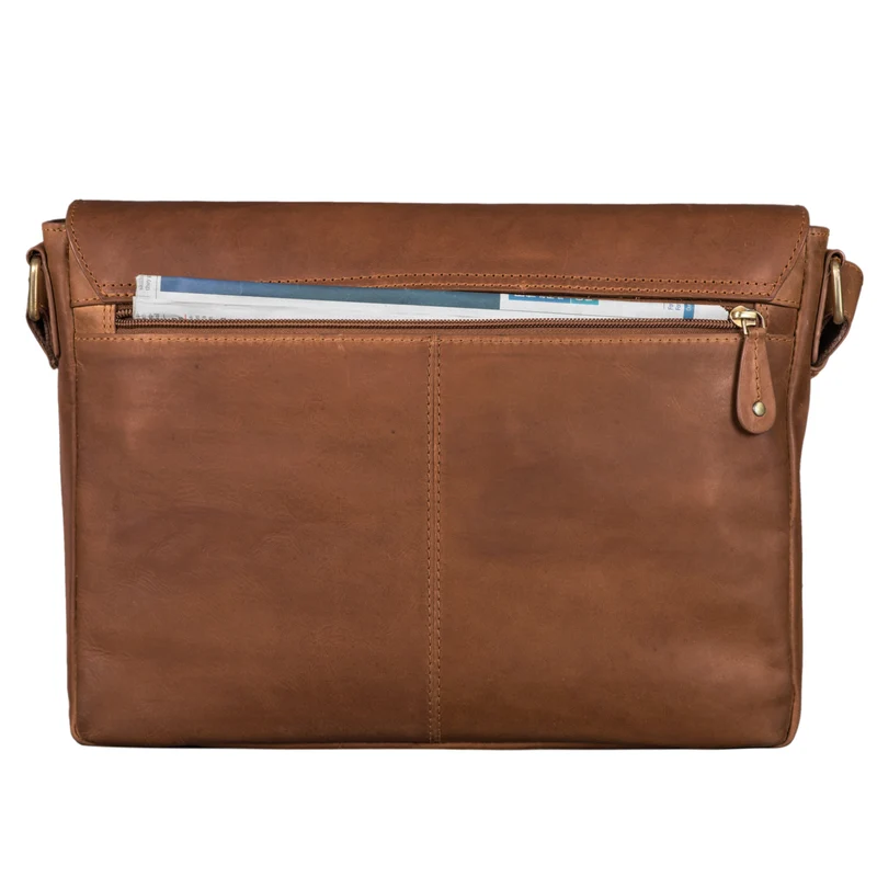 "Russell" Messenger Bag Laptoptasche Leder