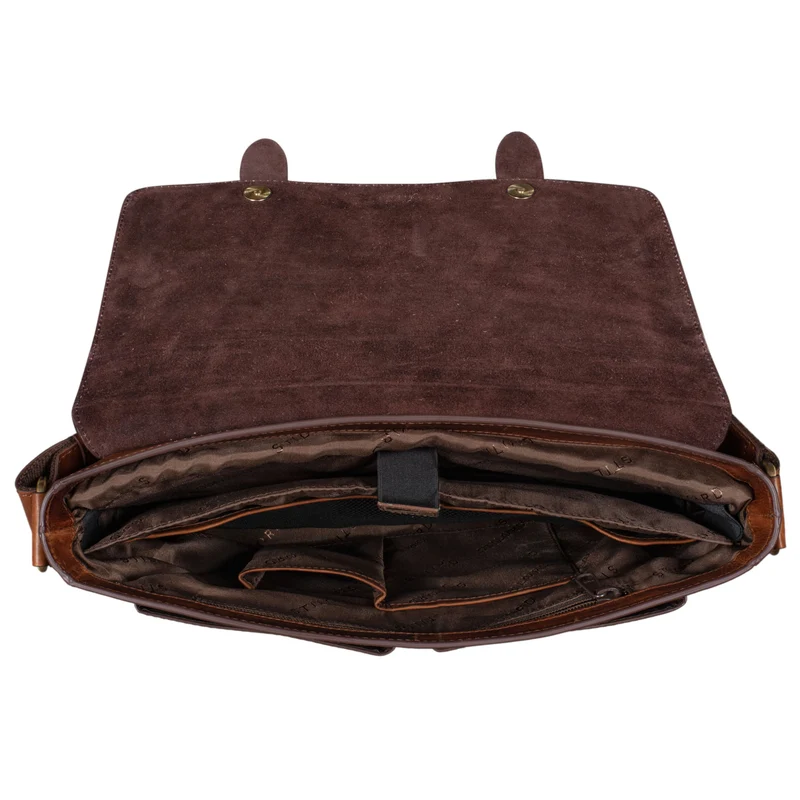"Russell" Messenger Bag Laptoptasche Leder