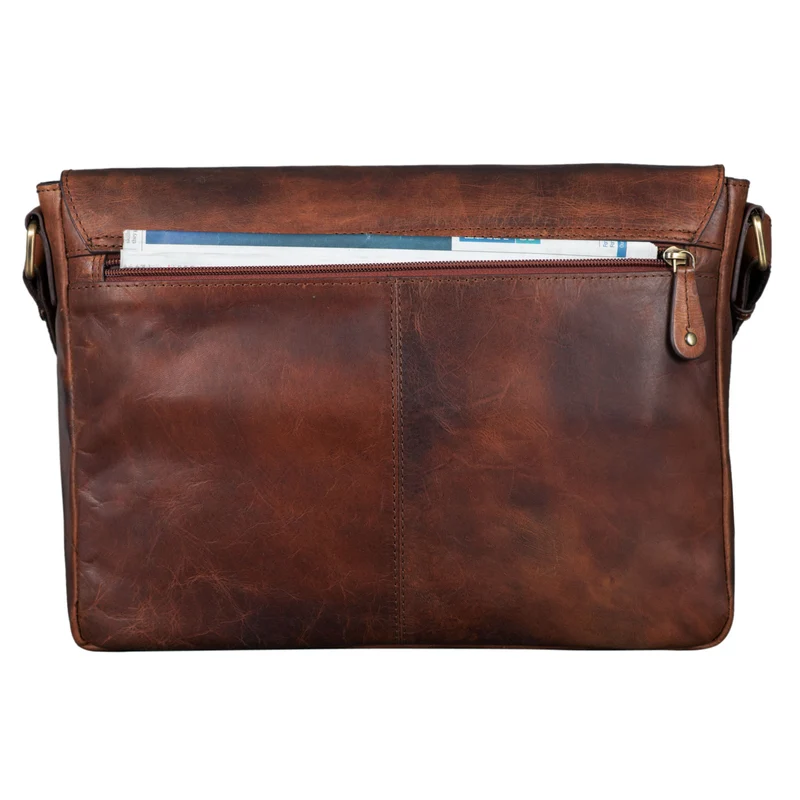 "Russell" Messenger Bag Laptoptasche Leder
