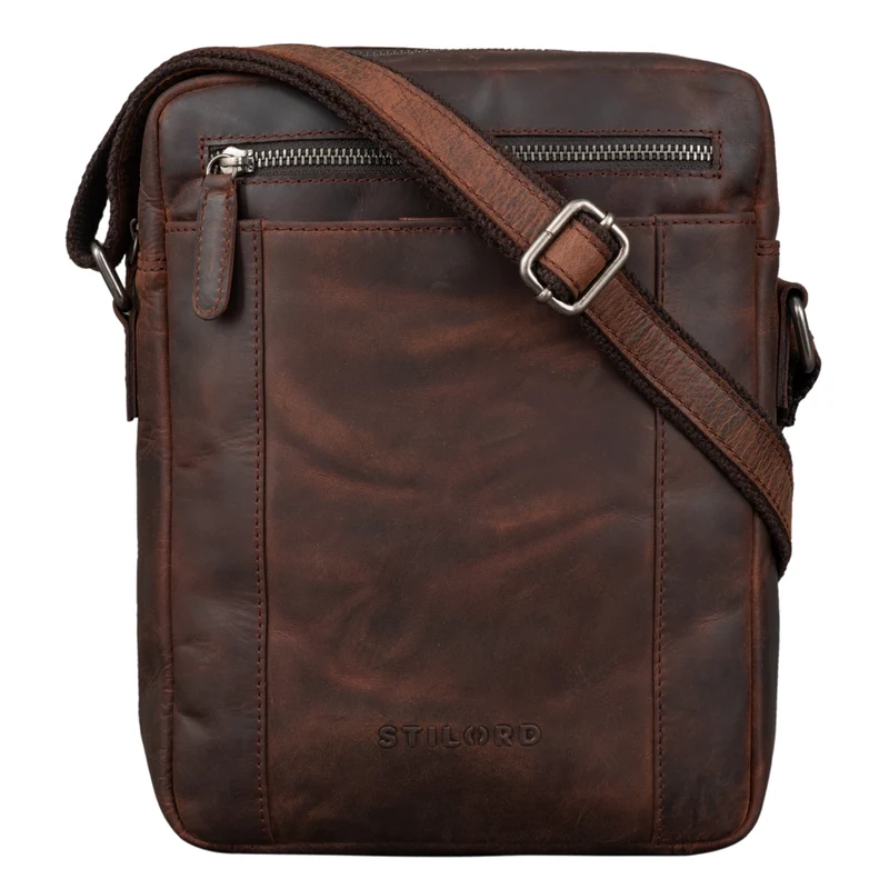 "Fox" Herrentasche Leder Vintage Messenger Bag