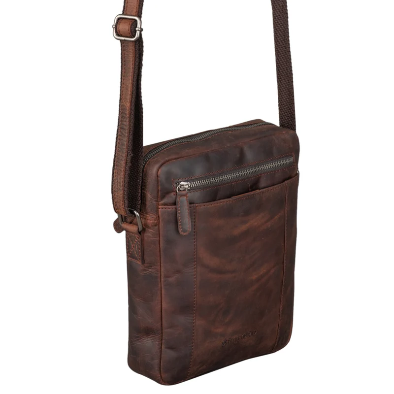 "Fox" Herrentasche Leder Vintage Messenger Bag