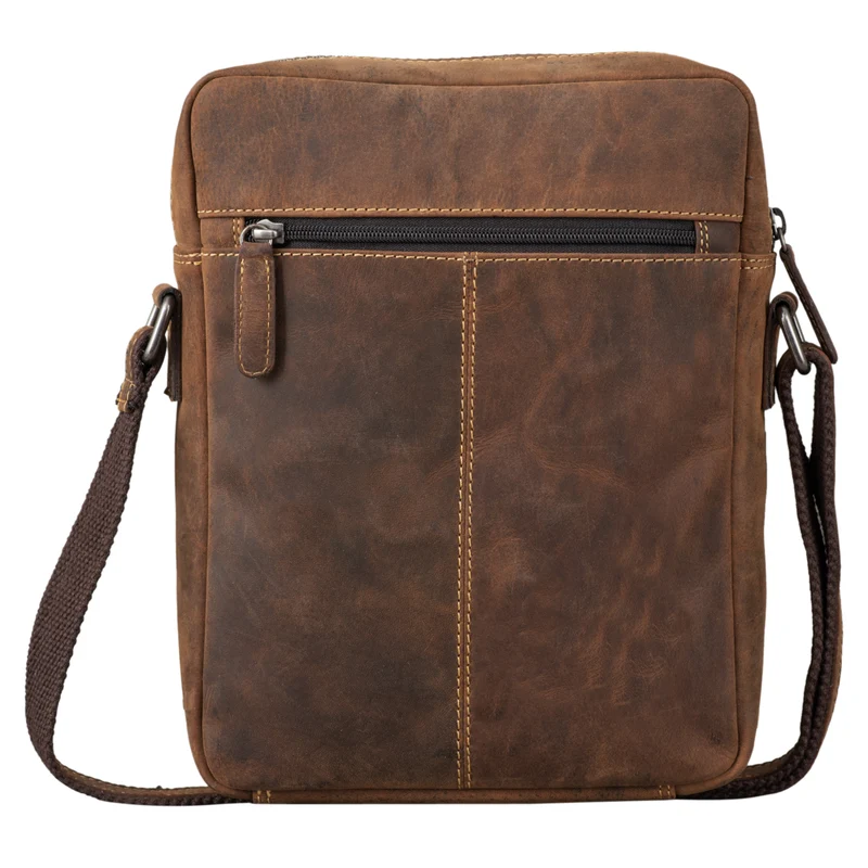 "Fox" Herrentasche Leder Vintage Messenger Bag