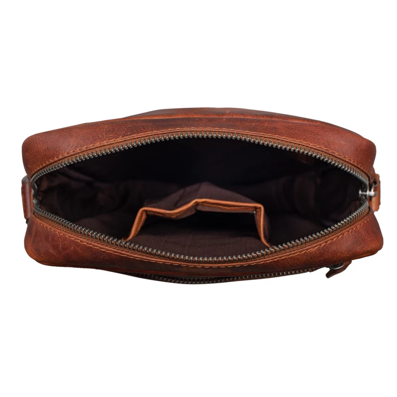 "Fox" Herrentasche Leder Vintage Messenger Bag