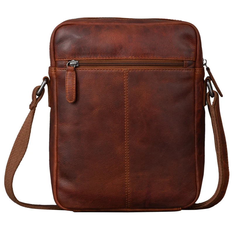 "Fox" Herrentasche Leder Vintage Messenger Bag