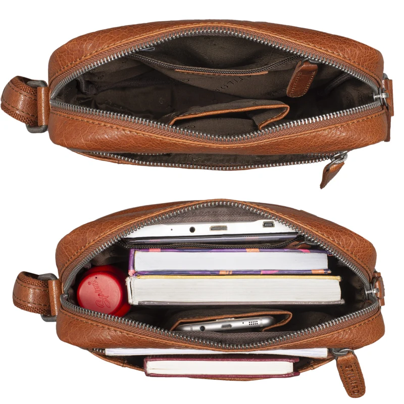 "Fox" Herrentasche Leder Vintage Messenger Bag