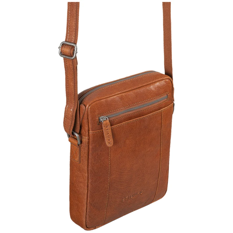 "Fox" Herrentasche Leder Vintage Messenger Bag