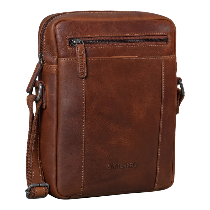 "Fox" Herrentasche Leder Vintage Messenger Bag