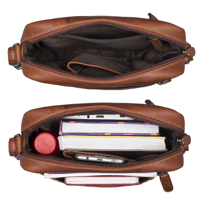 "Fox" Herrentasche Leder Vintage Messenger Bag