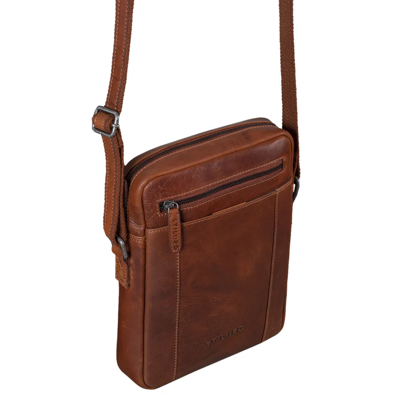 "Fox" Herrentasche Leder Vintage Messenger Bag