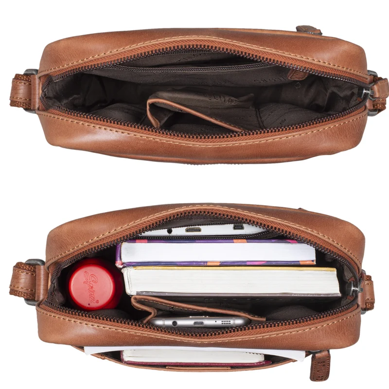"Fox" Herrentasche Leder Vintage Messenger Bag