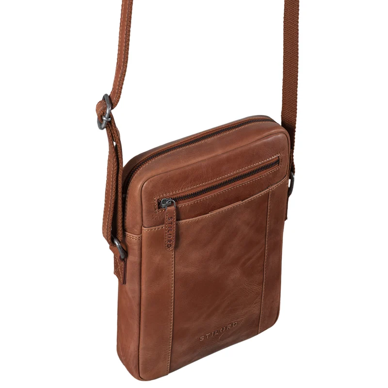 "Fox" Herrentasche Leder Vintage Messenger Bag