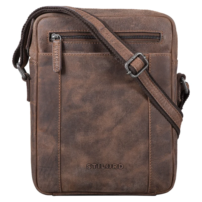 "Fox" Herrentasche Leder Vintage Messenger Bag