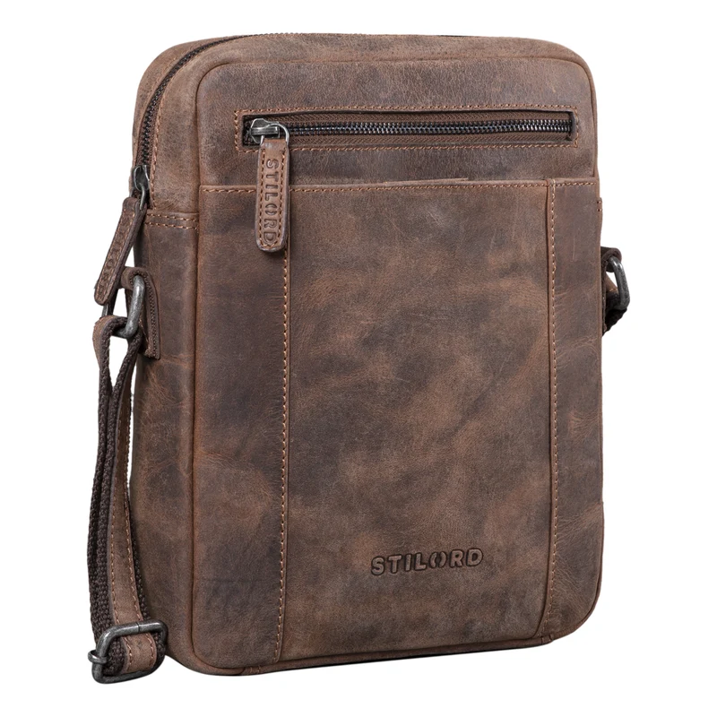 "Fox" Herrentasche Leder Vintage Messenger Bag