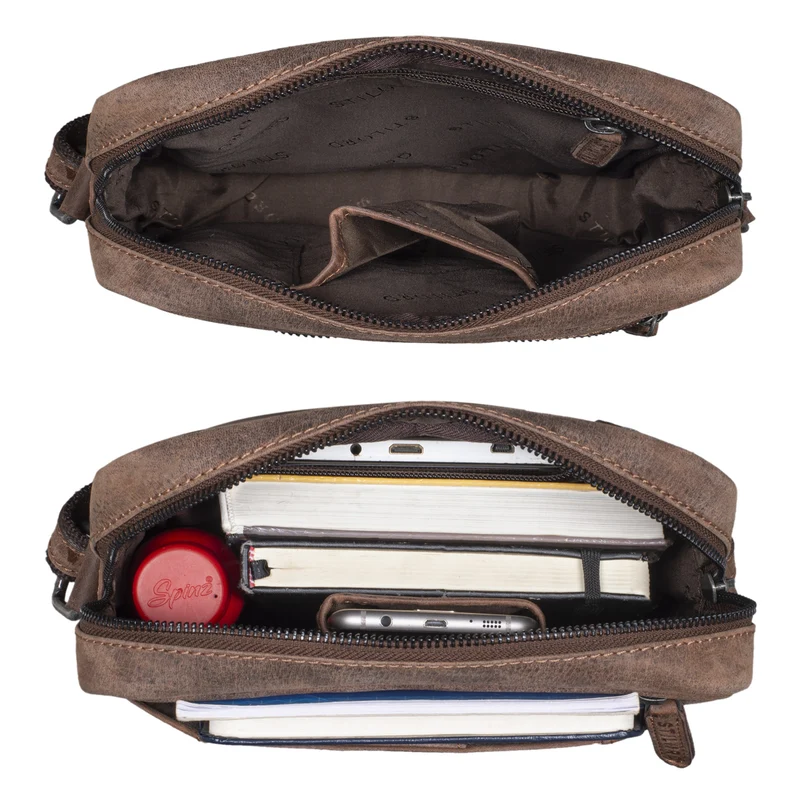 "Fox" Herrentasche Leder Vintage Messenger Bag