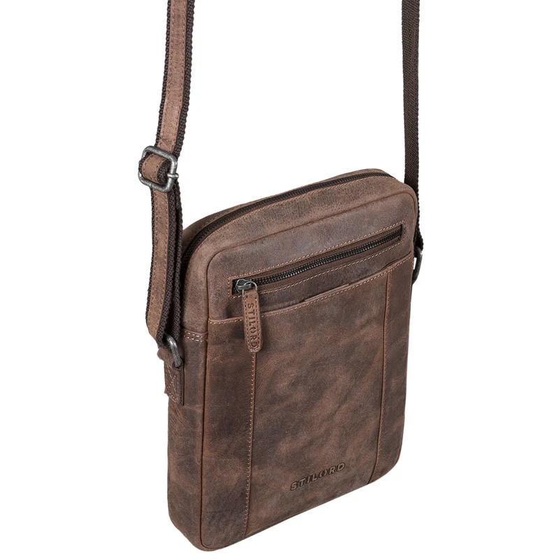 "Fox" Herrentasche Leder Vintage Messenger Bag