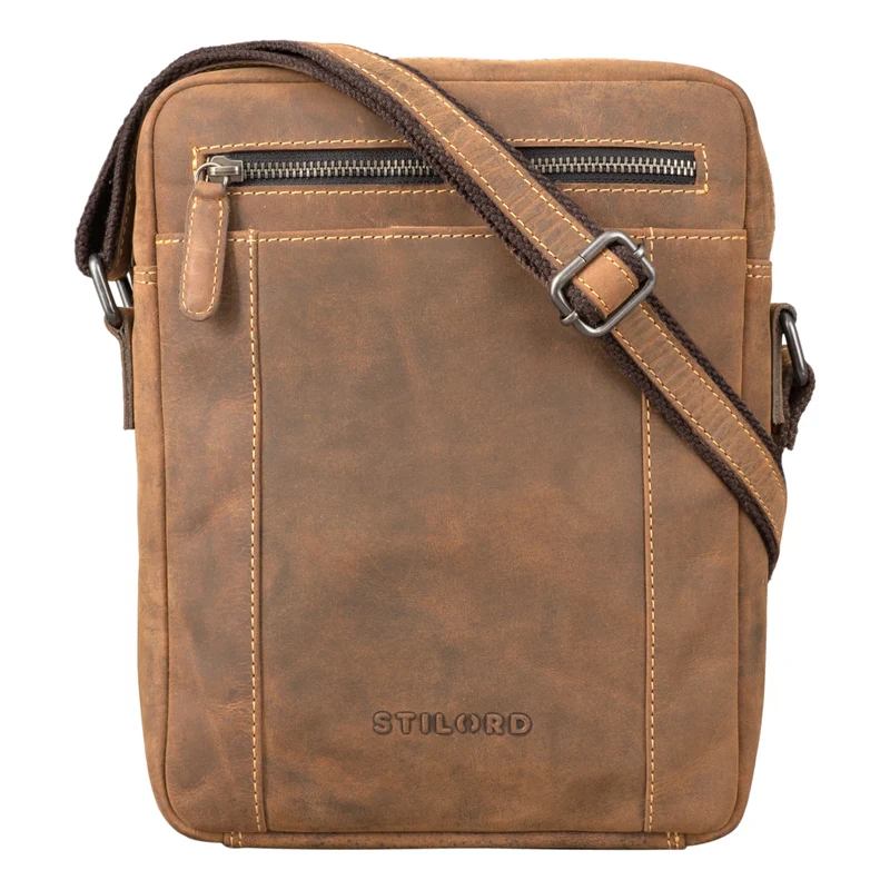 "Fox" Herrentasche Leder Vintage Messenger Bag