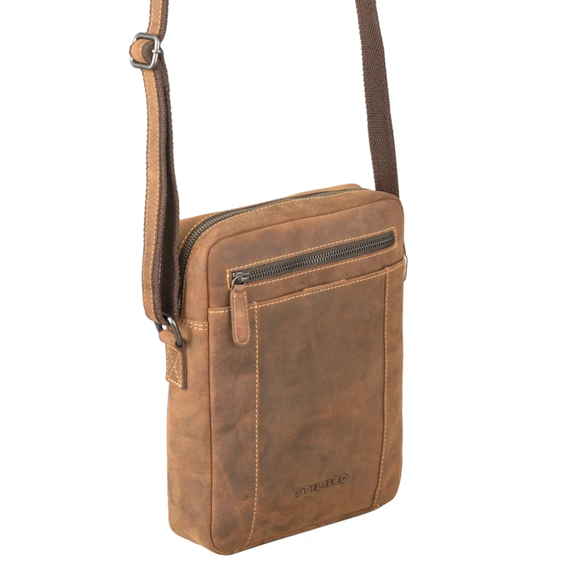 "Fox" Herrentasche Leder Vintage Messenger Bag