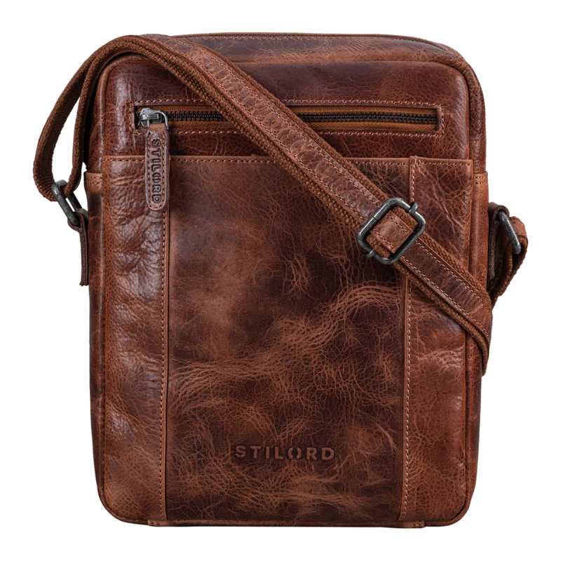 "Fox" Herrentasche Leder Vintage Messenger Bag