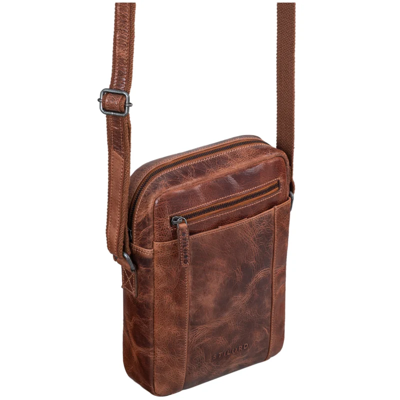 "Fox" Herrentasche Leder Vintage Messenger Bag