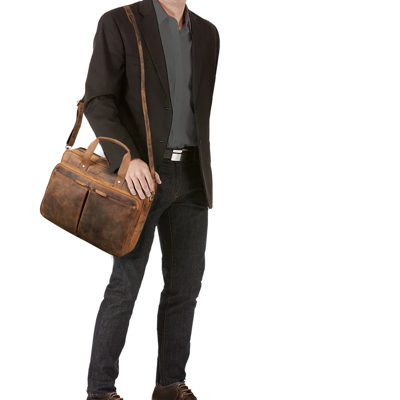 B-WARE "Remus" Ledertasche Herren Umhängetasche