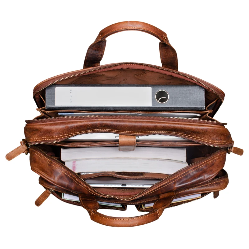 B-WARE "Remus" Ledertasche Herren Umhängetasche