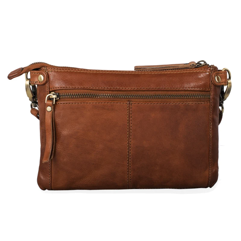 B-WARE "Jana" Leder Handtasche Damen klein Vintage