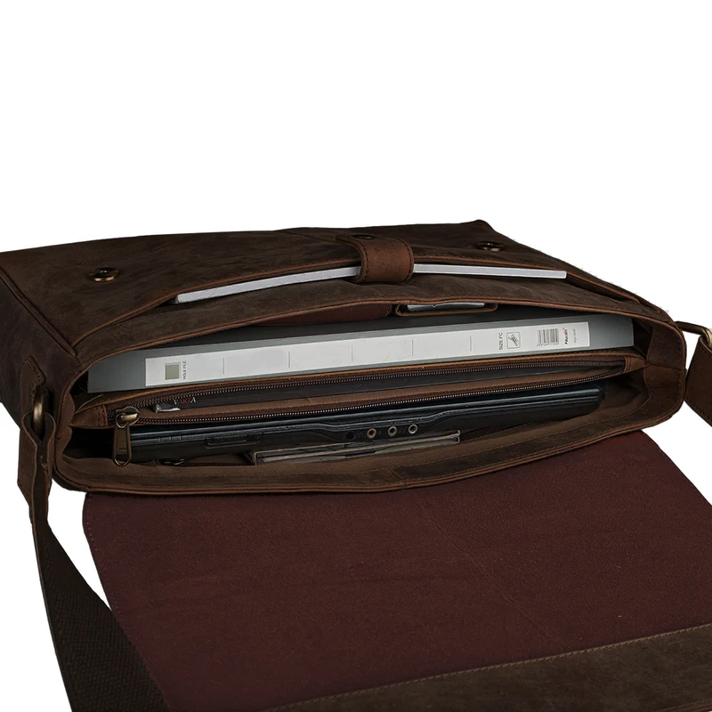 B-WARE "Oskar" Messenger Bag Leder