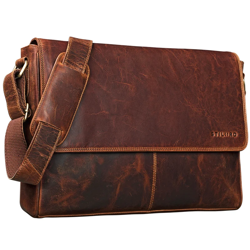 B-WARE "Oskar" Messenger Bag Leder
