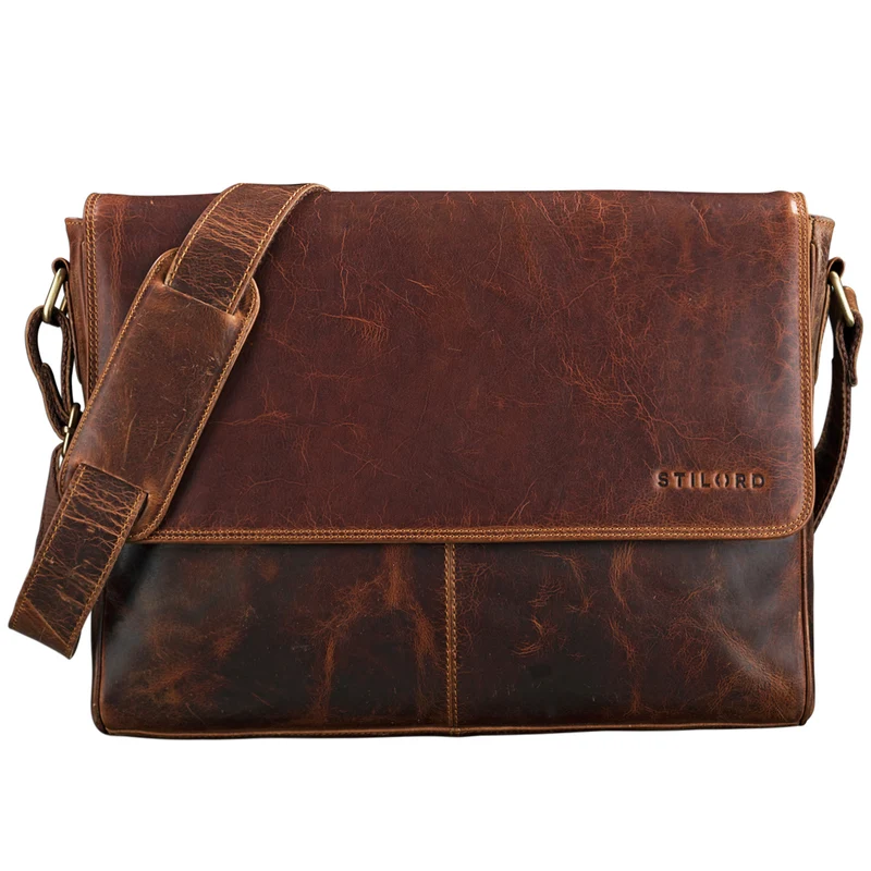 B-WARE "Oskar" Messenger Bag Leder