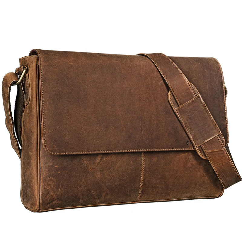 B-WARE "Oskar" Messenger Bag Leder