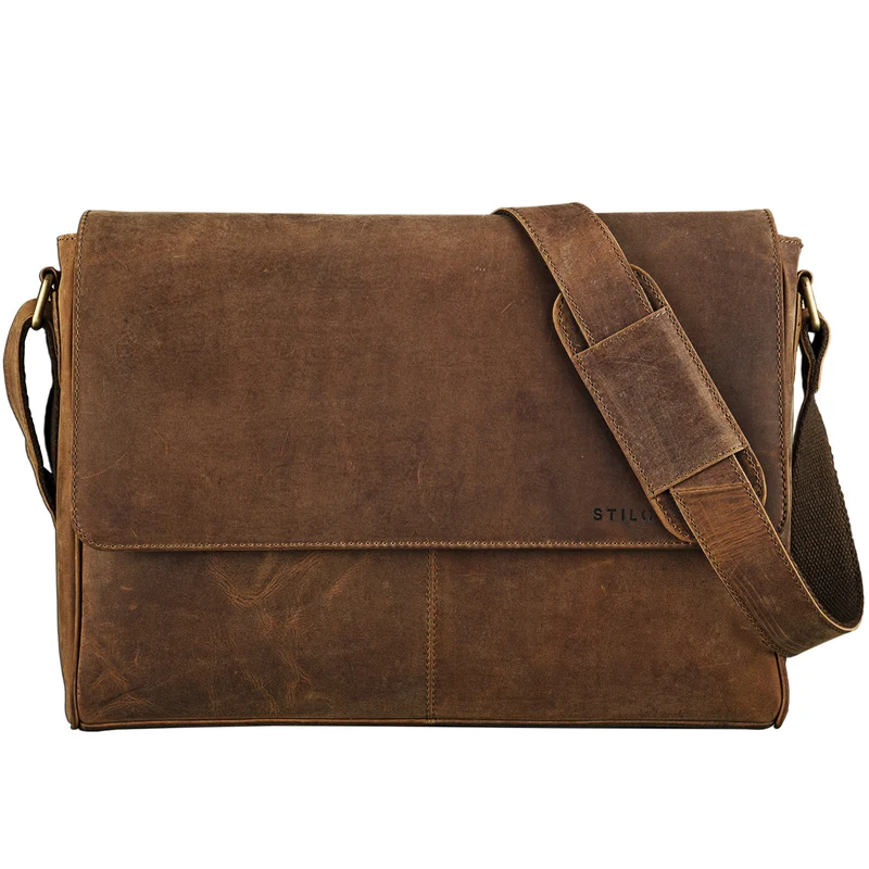 B-WARE "Oskar" Messenger Bag Leder