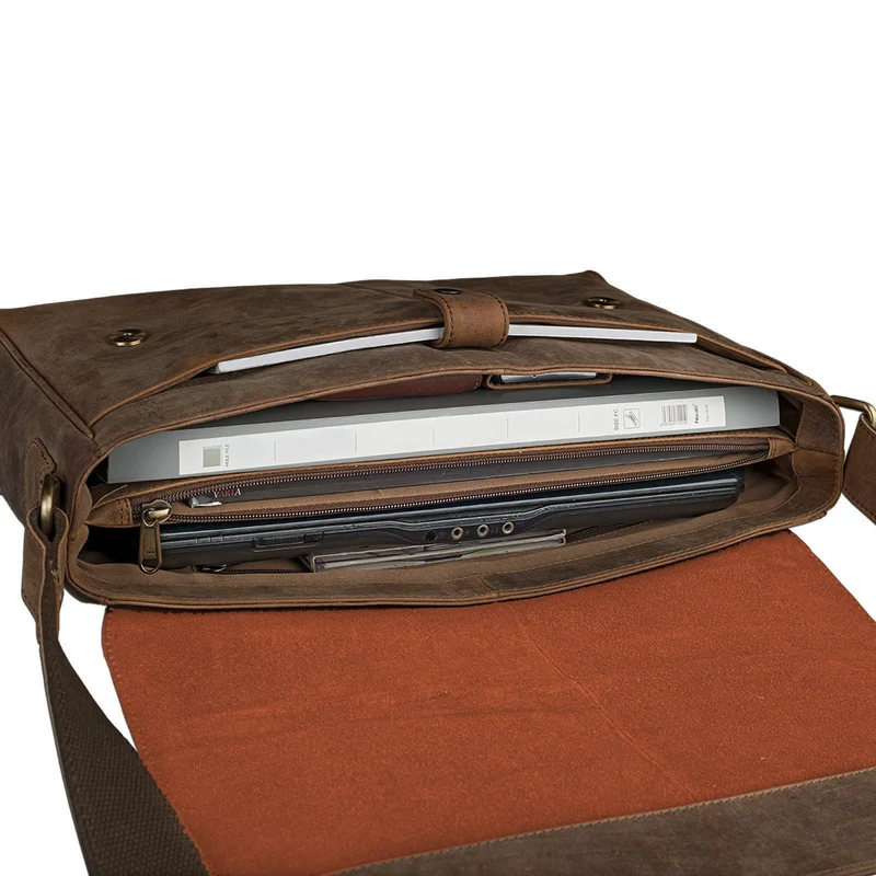 B-WARE "Oskar" Messenger Bag Leder